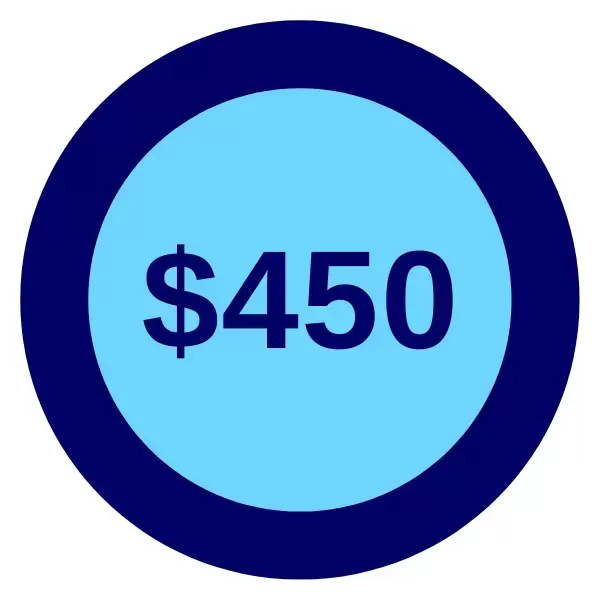 $450 Logo