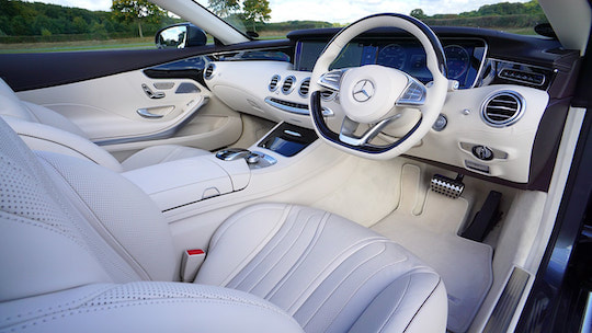 Mercedes-Benz White Leather Interior