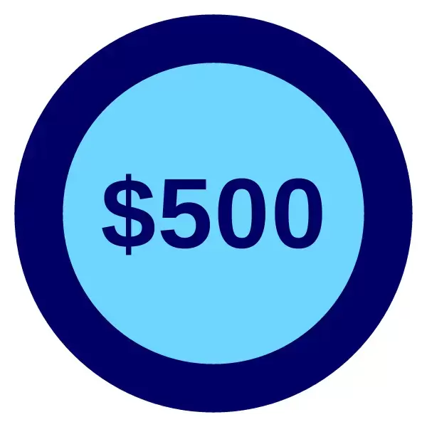 $500 Logo
