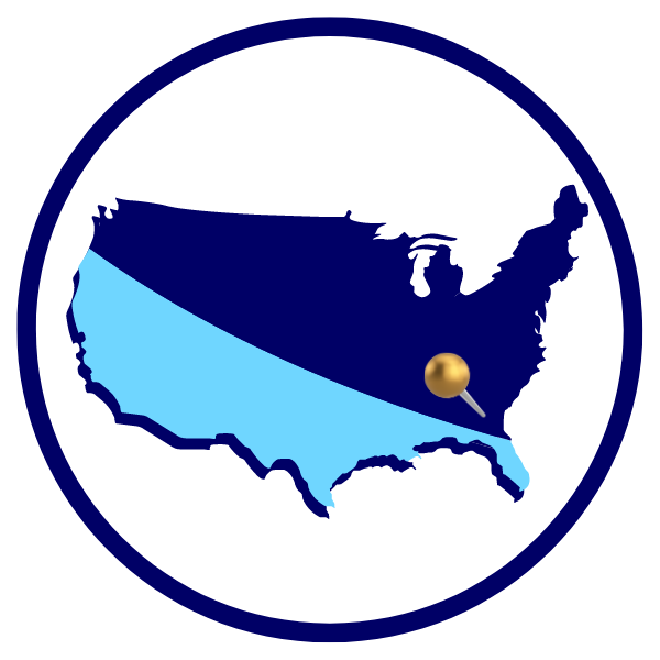 Georgia Pinned on USA Map