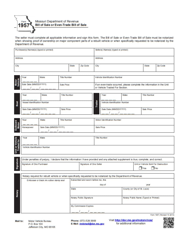 Car Bill of Sale PDF | Printable Template | AS IS Bill of Sale